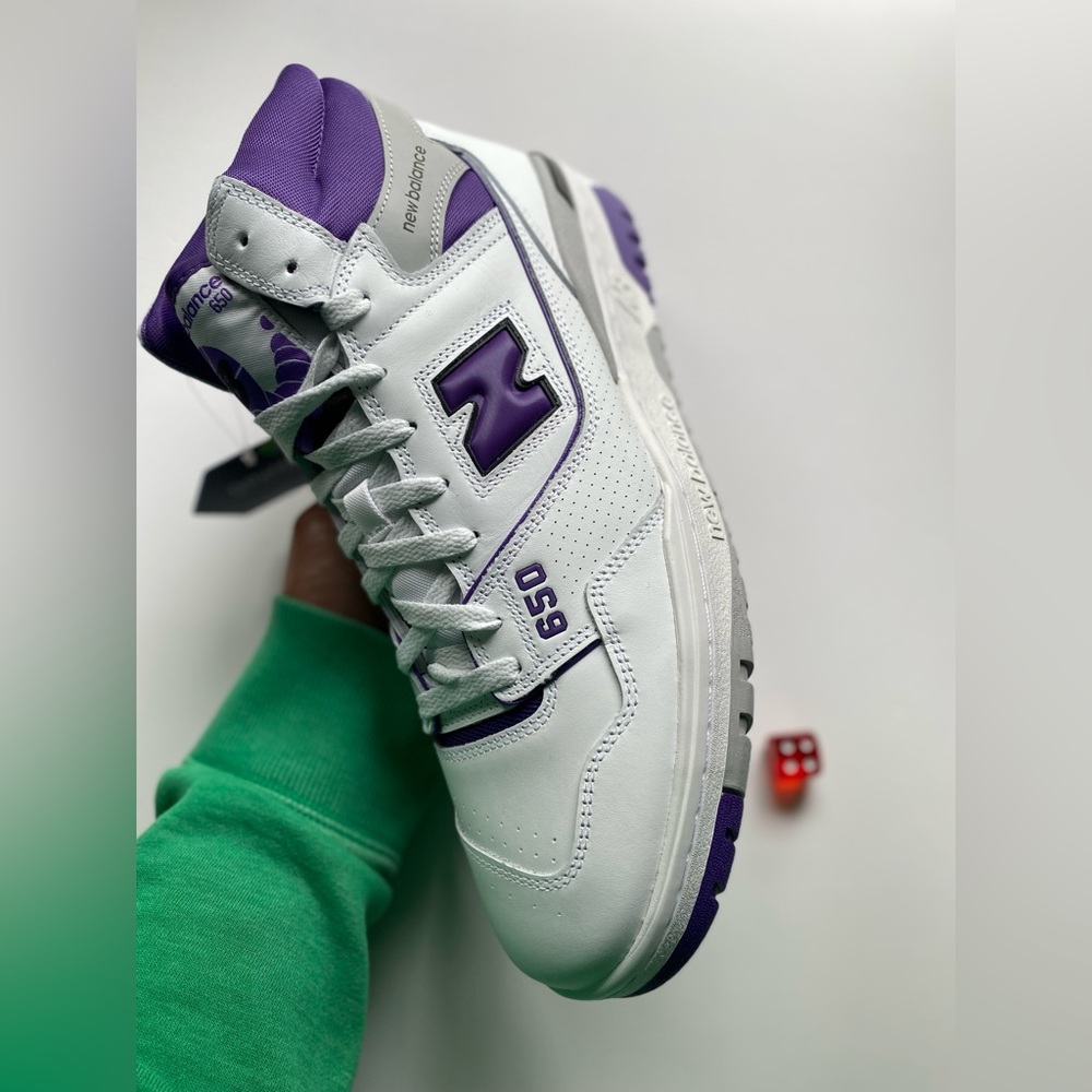 New Balance 650 High Triple white & purple Men’s sz 13 New No Box!